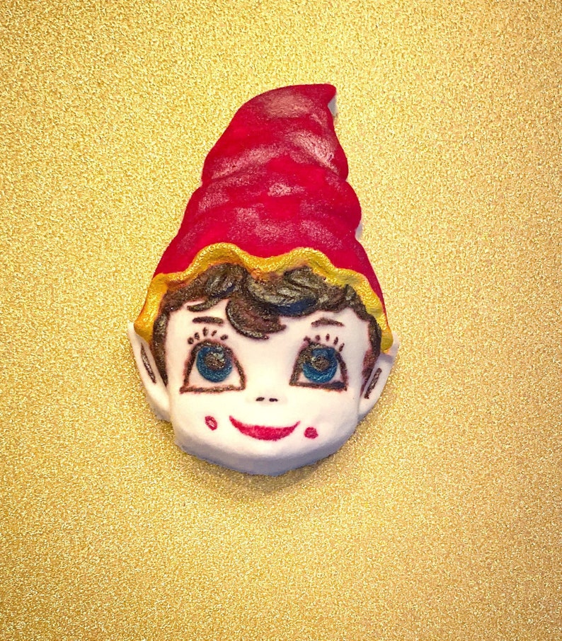Elf Bath Bomb Hand Painted Bath Bomb Gift from the Elf | Etsy