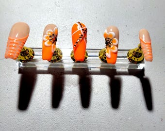 XL press on nails