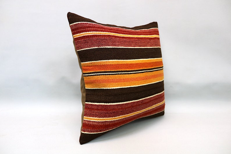 Vintage Pillow Kilim Pillow Kilim Pillow 16\u201dx16\u201d Decorative Ethnic Pillow Throw Pillow Turkish Pillow Boho Pillow Kilim Cushion