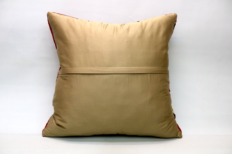 Ethnic Boho Pillow 24x24 in Vintage Pillow Throw Pillow Kilim Pillow Cover Turkish Pillow Decorative Handmade Pillow Kilim Cushion