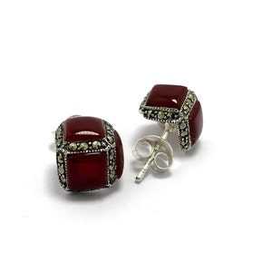 Ethnic S925silver Pearl Cloisonne Agate Earrings