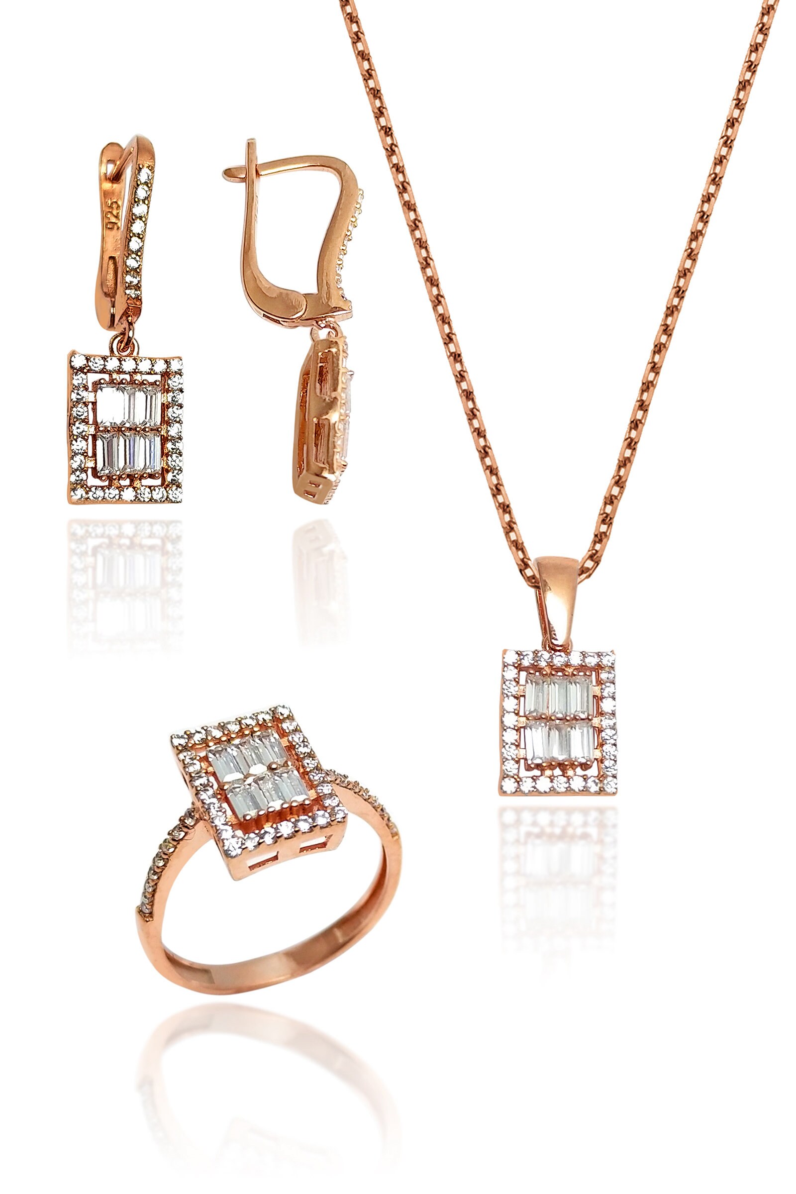 Ethnic Triple Jewelry Set Made of Sterling Silver Necklace a Etsy