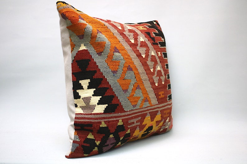 Kilim Pillow Cover 20x20 Decorative Pillow Handmade Etsy