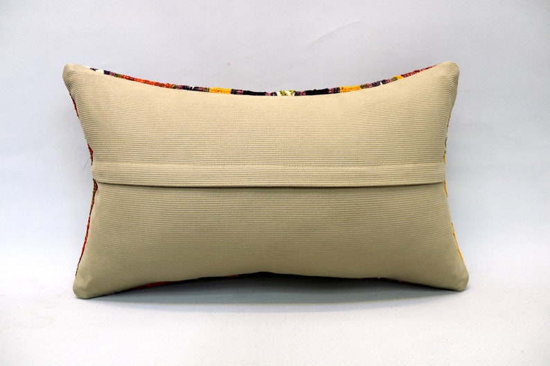 Vintage Sofa Pillow Kilim Pillow Decorative Sofa Pillow 12\u201dx20\u201d Kilim Cushion Kilim Pillow Throw Pillow Handmade Ethnic Boho Pillow