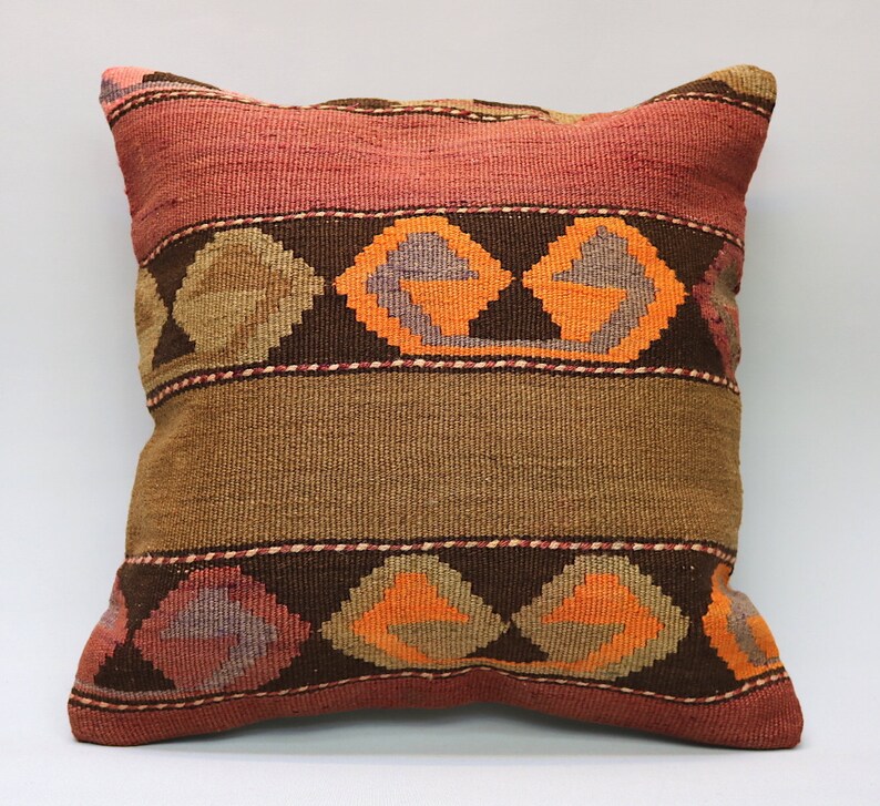 20\u201dx20\u201d Turkish Pillow Kilim Pillow Cover Vintage Pillow Throw Pillow Kilim Cushion Handmade Pillow Decorative Pillow Kilim Pillow