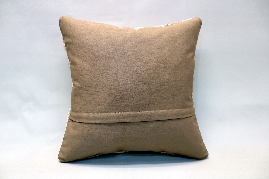 Hemp Pillow 16x16 Decorative Pillow White Hemp Cushion Etsy