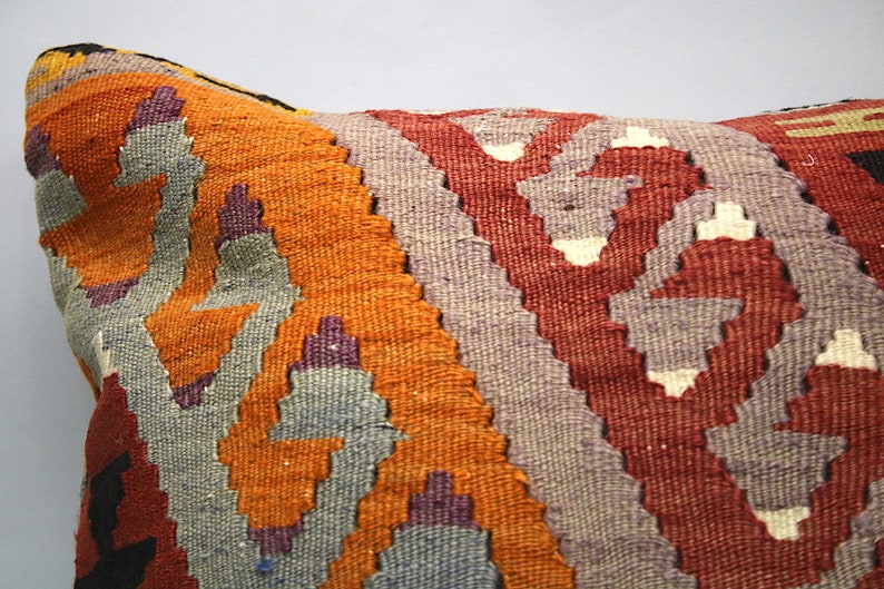 Kilim Pillow Cover 20x20 Decorative Pillow Handmade Etsy
