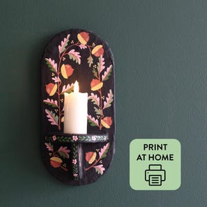 Trinket Shelf: Cardboard & Paper Mâché Template PDF