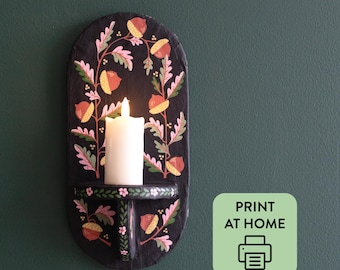 Trinket Shelf: Cardboard & Paper Mâché Template PDF