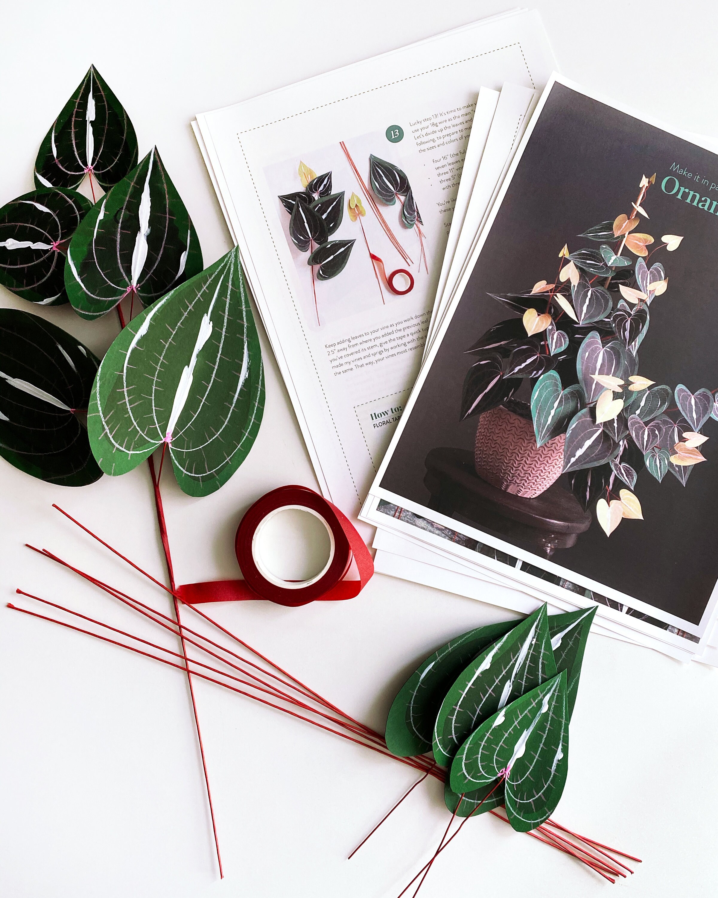 Paper Plant Tutorial PDF: Ornamental Yam - Etsy