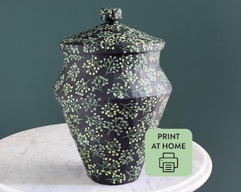 Stamnos Urn: Cardboard & Paper Mâché Template PDF