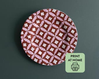 Charger Plate: Cardboard & Paper Mâché Template PDF