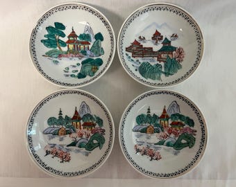 Kutani-style Porcelain Dishes