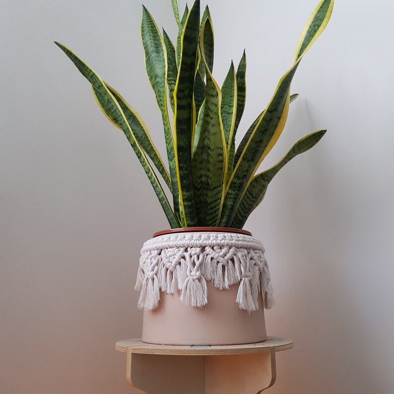 Macramé Plant Pot Cover Potkini Pot Wrap Etsy
