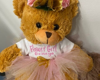 teddy bear with tutu skirt