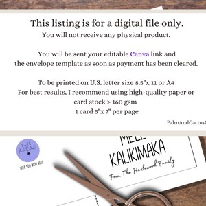 Editable Canva Template: Mele Kalikimaka Holiday Card, Printable ...