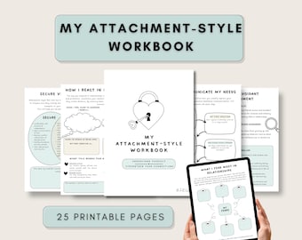 Attachment Styles Workbook – Therapy, Communication, Emotional Regulation (Digital)