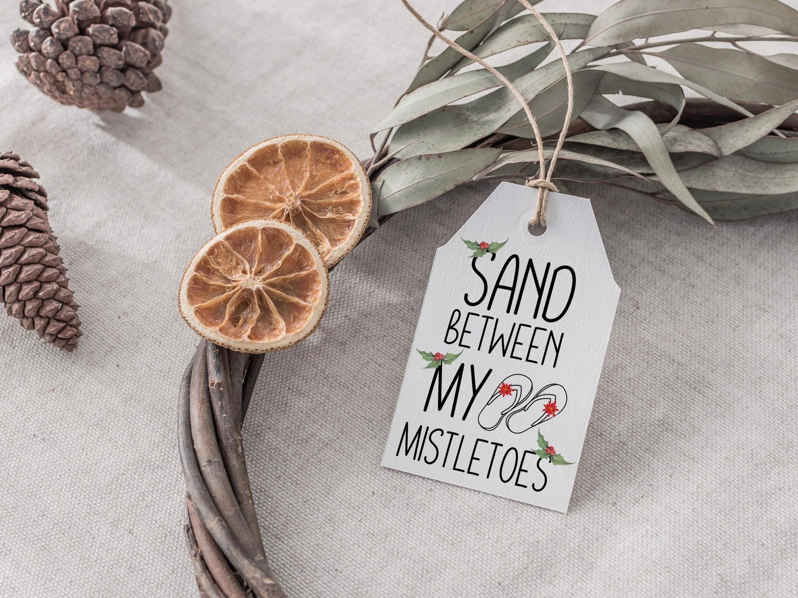 Tropical Christmas Gift Tags Printable Mele Kalikimaka Beach Etsy