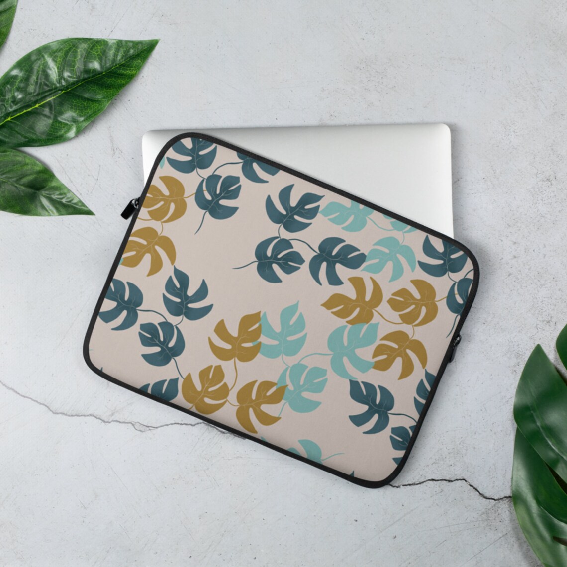 Exotic Leaf Laptop Sleeve / Macbook Case / 13 inch laptop case Etsy