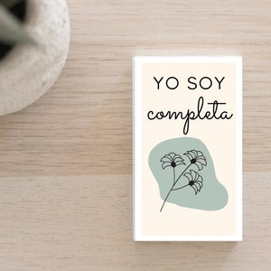 SPANISH Affirmation Cards Printable, Manifestation Cards, I Am Enough ...