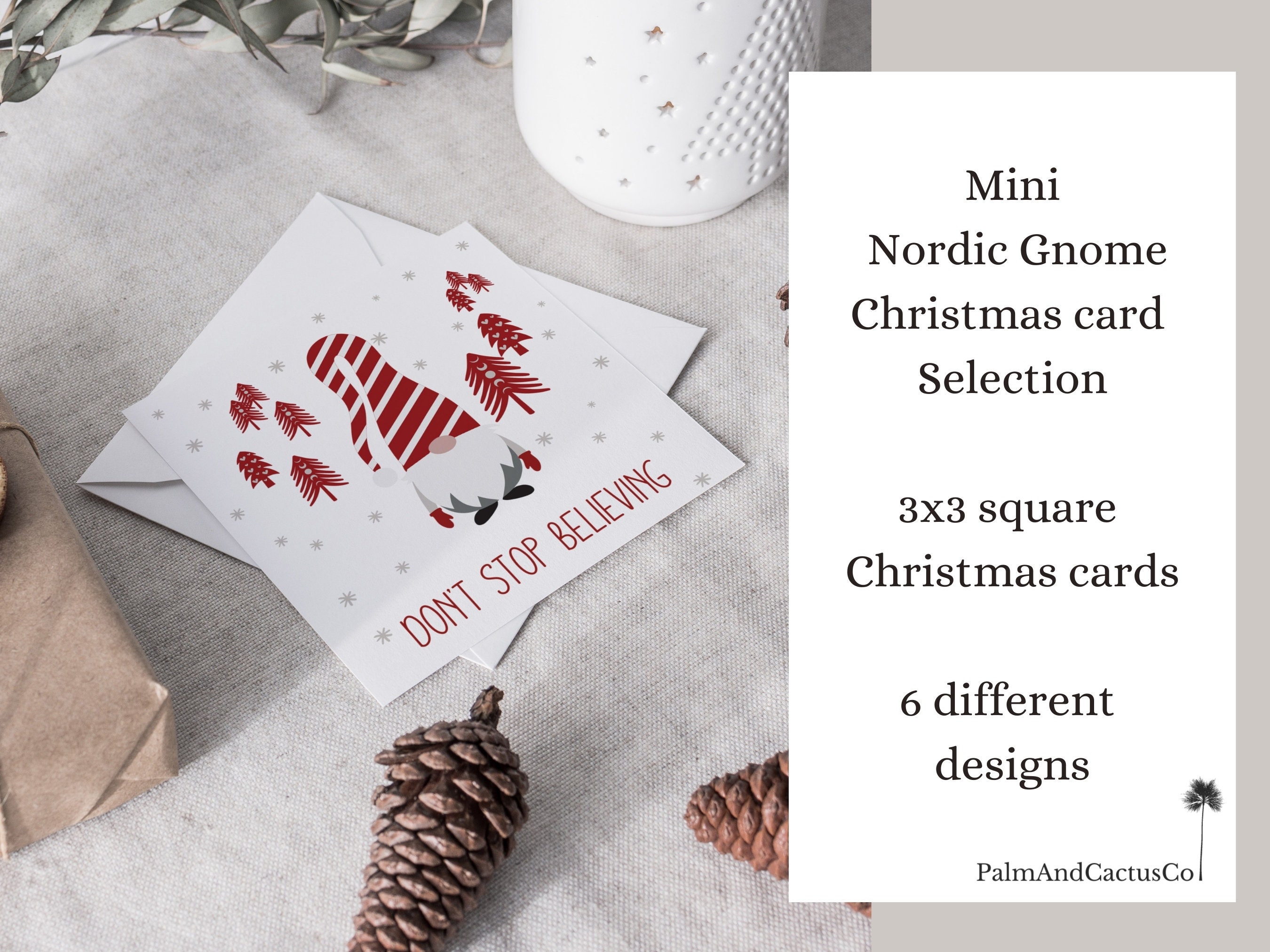 Scandinavian Gnome PRINTABLE Christmas Cards With Envelopes - Etsy