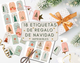 Printable Spanish Christmas Gift Tags, 18 Festive Designs for a Feliz Navidad