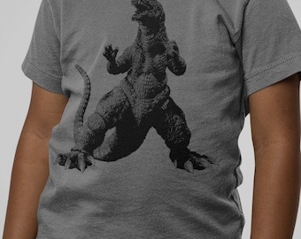 Godzilla t shirt for kids sizes (dark gray Tee)