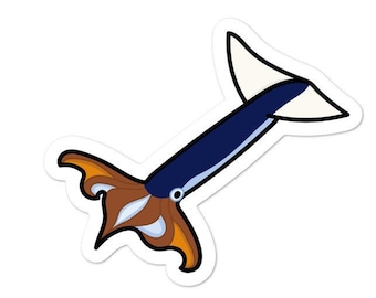 Calamar volador - Pegatina de Adventucation