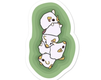 Murciélago blanco hondureño - pegatina de Adventucation