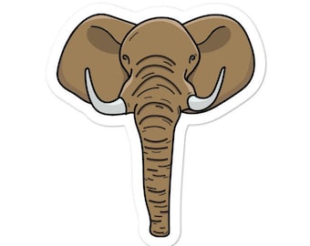 Elefante africano - Pegatina de Adventucation