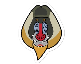 Mandrill - Pegatina Adventucation