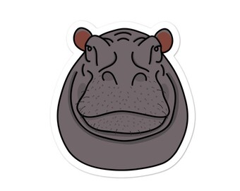 Hippopotamus - Pegatina Adventucation
