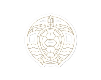 Tortuga Marina Hawksbill - Pegatina Adventucation