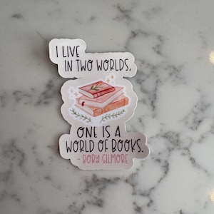 Gilmore Girls/Rory Gilmore Vinyl Sticker: Water Resistant Book Lover Decal