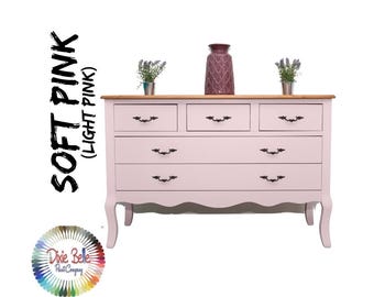 SOFT PINK, Light Pink Chalk Mineral Paint, Dixie Belle, Furniture Paint