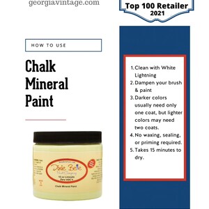 K&ouml;nnte beinhalten: Ein 473 ml Glas Dixie Belle Chalk Mineral Paint in Limeade, einer hellgelben Farbe. Das Glas hat einen schwarzen Deckel und ein wei&szlig;es Etikett mit dem Dixie Belle Logo und Produktinformationen. Der Text "Top 100 Retailer 2021" ist im Hintergrund sichtbar.