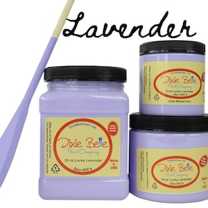 LUCKY LAVENDER, Purple Chalk Mineral Paint, Dixie Belle, Furniture Paint