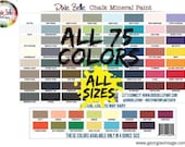 ALL 75 PAINT COLORS - Dixie Belle, Chalk Mineral Paint - All Sizes -  All Colors - Best Coverage - No Fumes