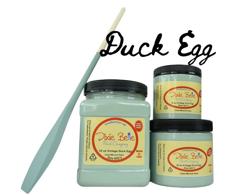 VINTAGE DUCK EGG Dixie Belle Chalk Mineral Paint Blue Chalk Etsy UK
