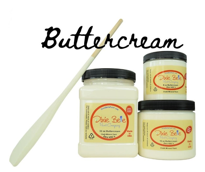 OFF WHITE Paint Buttercream Dixie Belle Chalk Mineral Paint Etsy