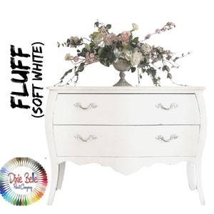 White Paint, FLUFF Dixie Belle Chalk Mineral Paint, Furniture Paint