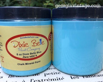 DIXIE BELLE BLUE Chalk Mineral Paint - Sky Blue Paint  - 4oz - Dixie Belle - Furniture Paint