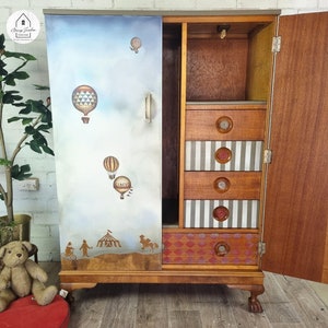 HOT AIR BALLOONS Transfer - 24 x 32" - Dixie Belle Decor Transfer - With Instructions