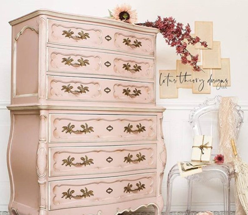 Light Pink Paint TEA ROSE Chalk Mineral Paint Dixie Belle Etsy