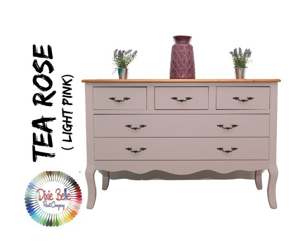 TEA ROSE, Light Pink Chalk Mineral Paint, Dixie Belle, Furniture Paint - Etsy Finland TEA ROSE, Light Pink Chalk Mineral Paint, Dixie Belle, Furniture Paint - Etsy Finland