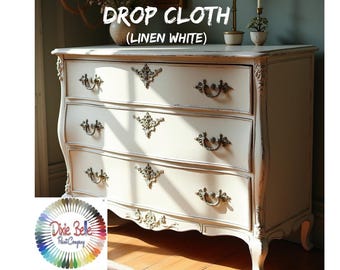 DROP CLOTH, Off White Paint, Chalk Mineral Paint, Dixie Belle, Furniture Paint