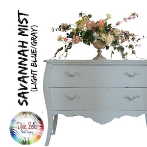 Light Blue Paint, SAVANNAH MIST Chalk Mineral Paint, Blue Paint, Dixie Belle, Furniture Paint