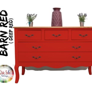 Dark Red Chalk Mineral Paint, BARN RED, Dixie Belle, Furniture Paint