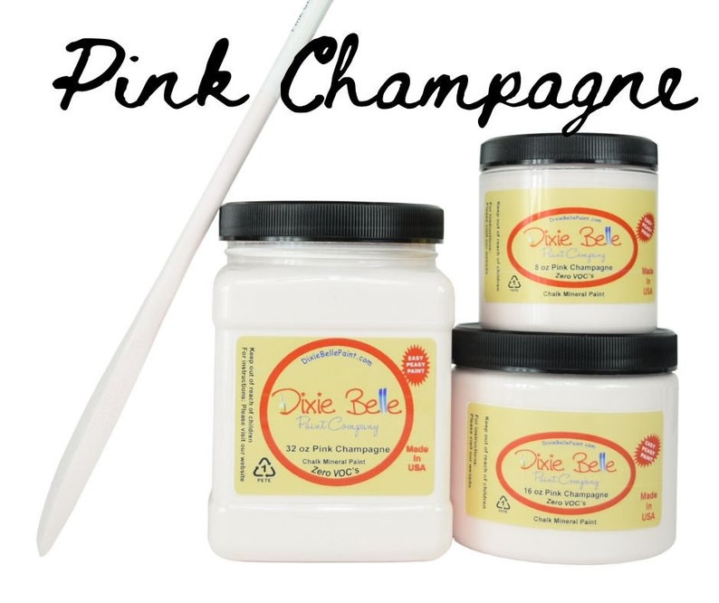 PINK CHAMPAGNE Pink Chalk Mineral Paint Dixie Belle Etsy