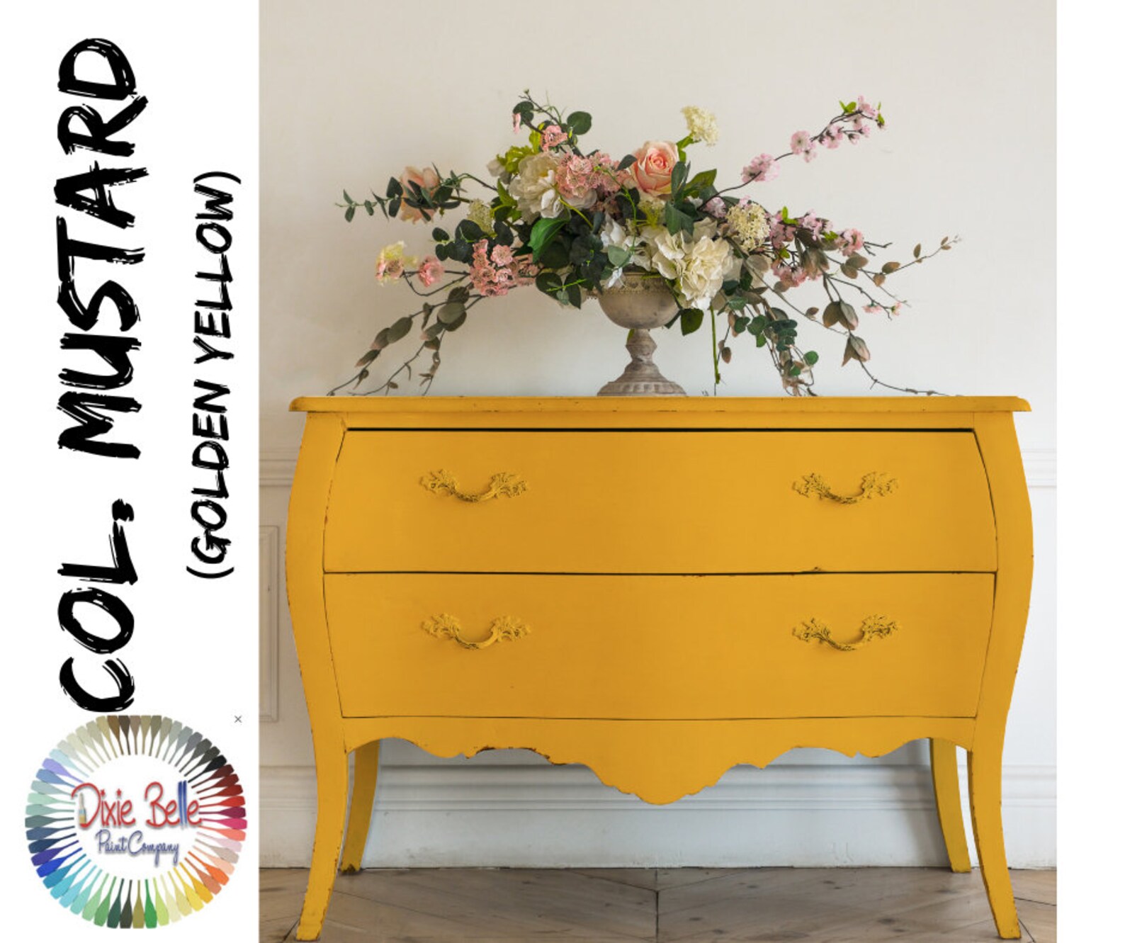 COLONEL MUSTARD Chalk Paint Yellow Chalk Paint Dixie Belle Etsy
